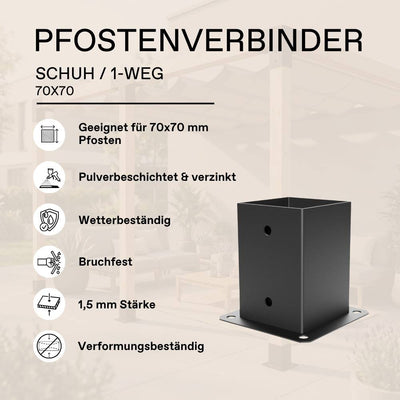 Pfostenverbinder 70x70 mm