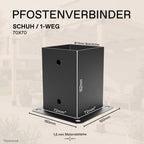 Pfostenverbinder 70x70 mm